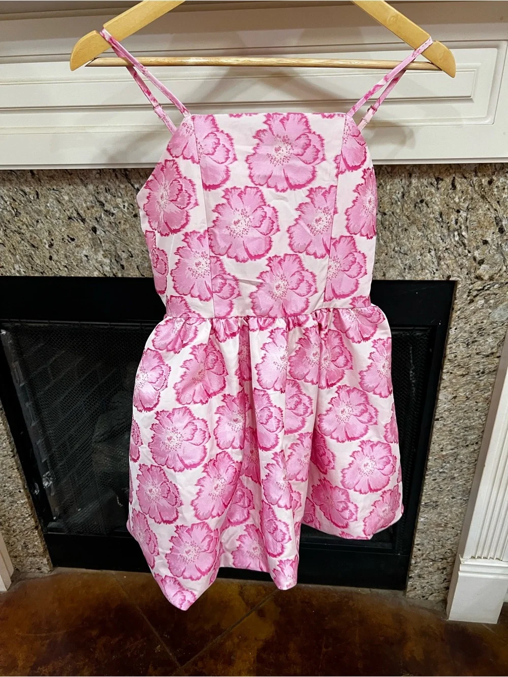 GB girls Pink Floral Sleeveless Party Dress